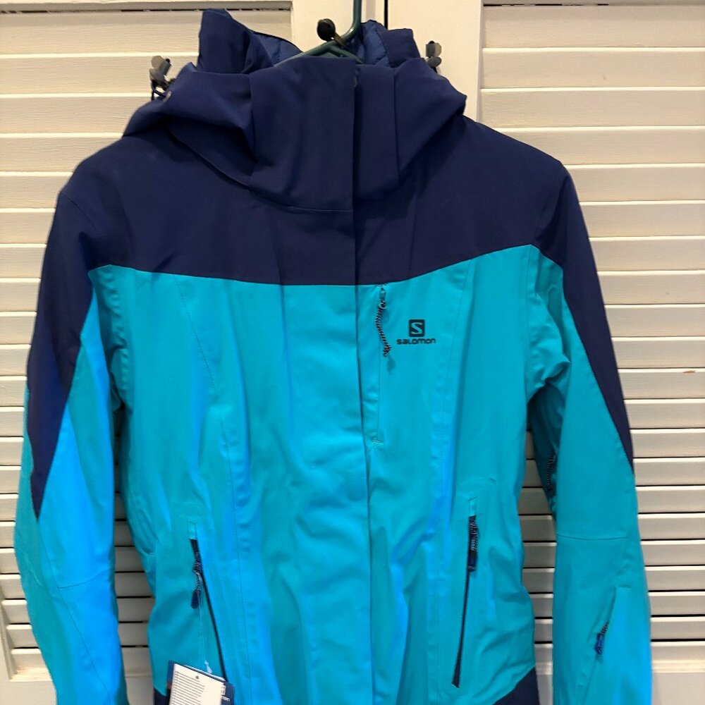 Women's Salomon Icerocket Ski Snowboard Jacket Bluebird Size S